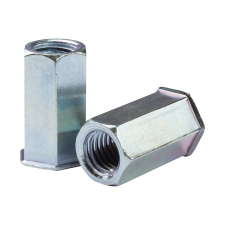 Huyett Rivet Nut, 1/4"-20 Thread Size, 0.390 in Flange Dia., .673 in L, Steel BTI-FHK2-2520-138/B1
